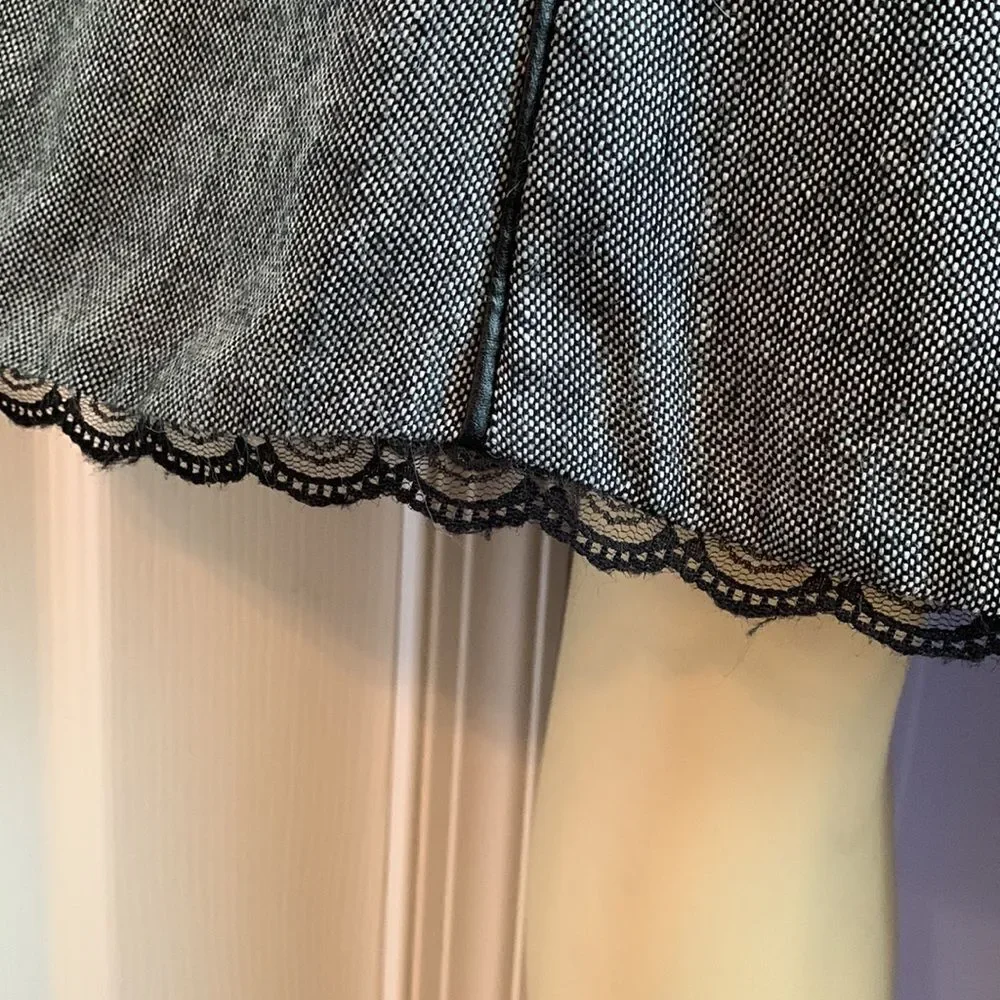 Motherhood Maternity Wool Midi Skirt S Gray/ Black